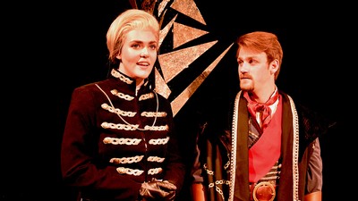McKenna Walwyn as Brutus, AJ Black as Cassius.