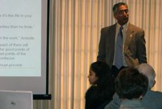 Professor Kannan during his presentation