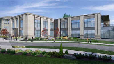 A rendering of the Mehdi Heravi Global Teaching and Learning Center.