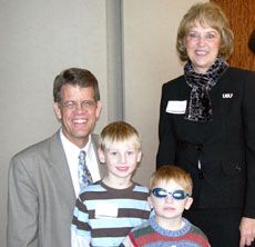 Karl White, Joyce Albrecht and children