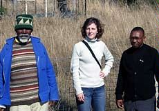Leslie Hadfield in South Africa
