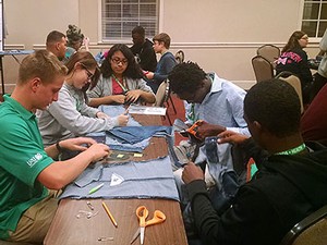 A gathering of 4-H students.