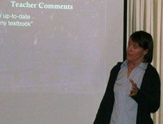 Mimi Recker during her lecture