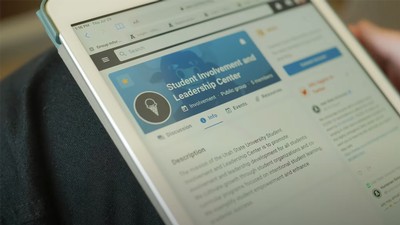 Closeup of MyUSU2.0 on a tablet