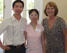USU First Lady Joyce Albrecht with new faculty