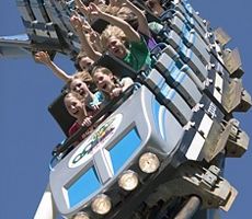 students on rollercoaster