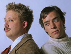 Jed Broberg as Einstein and Luke Bybee as Picasso 