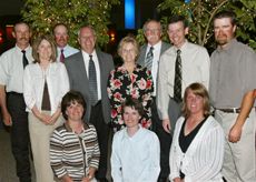 Stephen Coon and familywith President Albrecht