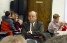 Sen. Hillyard meets with families