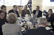 USU's table and group at the reception