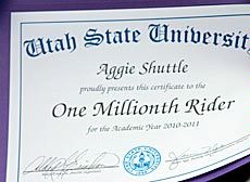 one million rider certificate, illustration