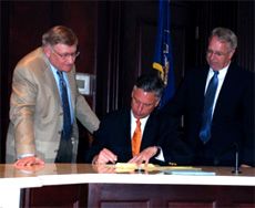 Gov. Huntsman signing SB 217 