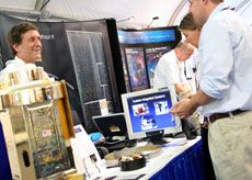 Vendors/exhibitors at Small Satellite Conference