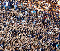 USU students at stadium