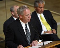 USU President Stan Albrecht
