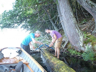 Climate scientist Steve Voelker with student research assistant Chris Ratcliff