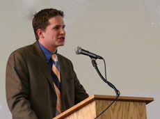 ASUSU President Noah Riley