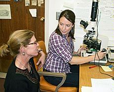 USU researchers Carol Dehler and Dawn Hayes 