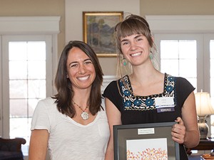 Roslynn Brain and Claire Core, Campus Compact award