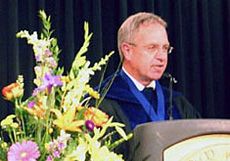 President Albrecht Attends Branch Campus Commencement Ceremonies