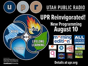 a 2015 Utah Public Radio programming poster