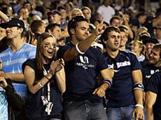USU students at Romney Stadium