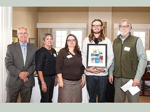 Campus Compact honoree James Wirth and guests