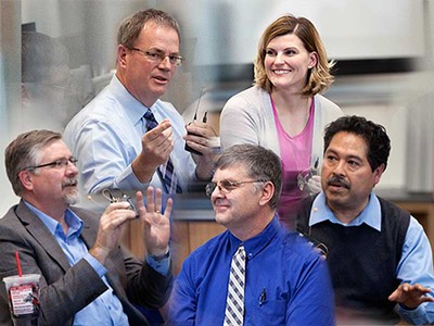 David Law, Jennifer Grewe, Derrick Tollefson, Don Busenbark and Crescenio Lopez Gonzales