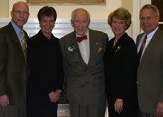 University officials honored Vern Buehler