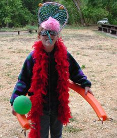 A costumed waterbug