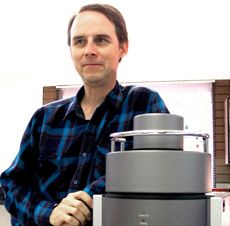 Carl Wittwer with an invention