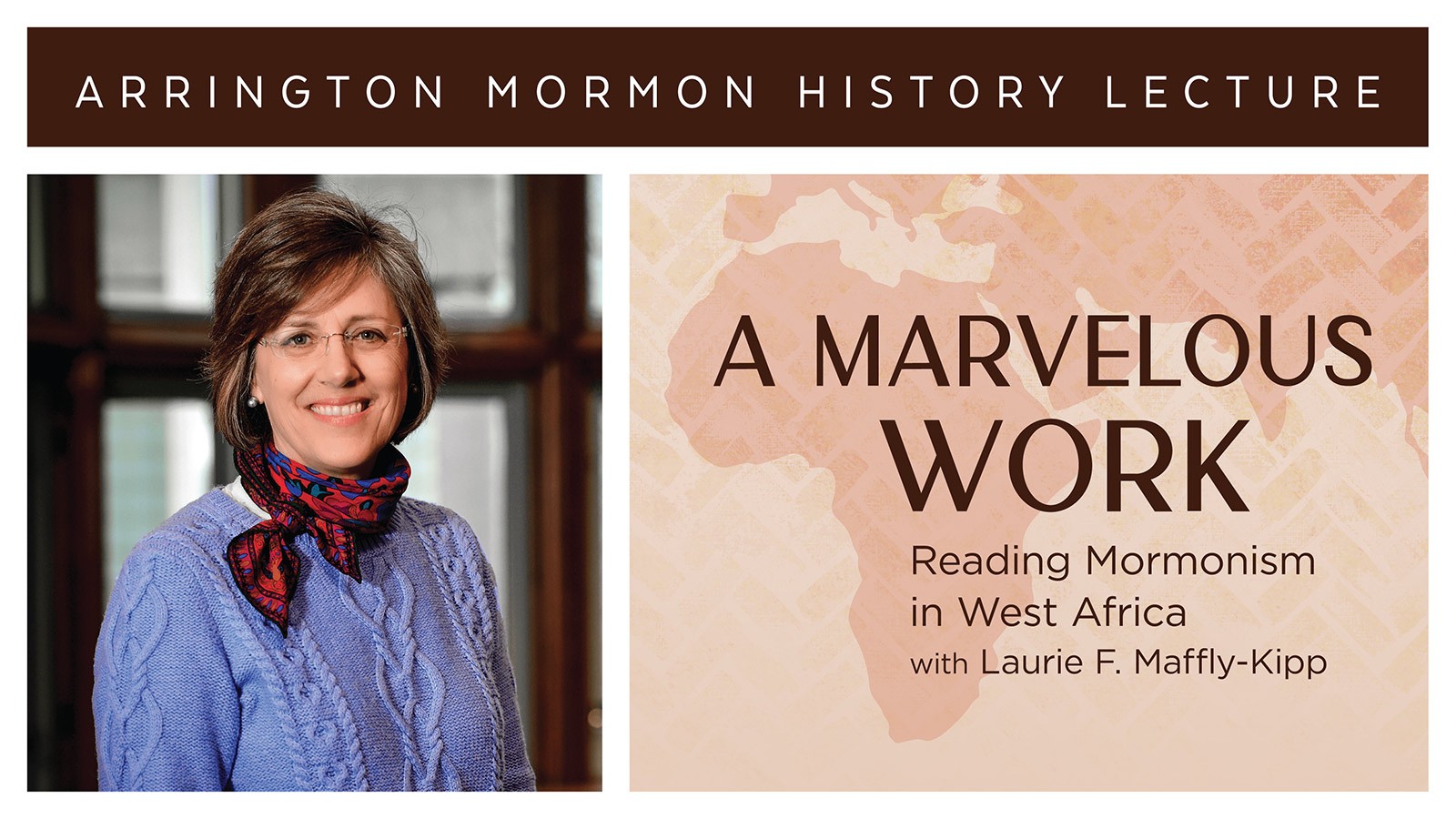 Author Laurie Maffly-Kipp with the words: A Marvelous Work.