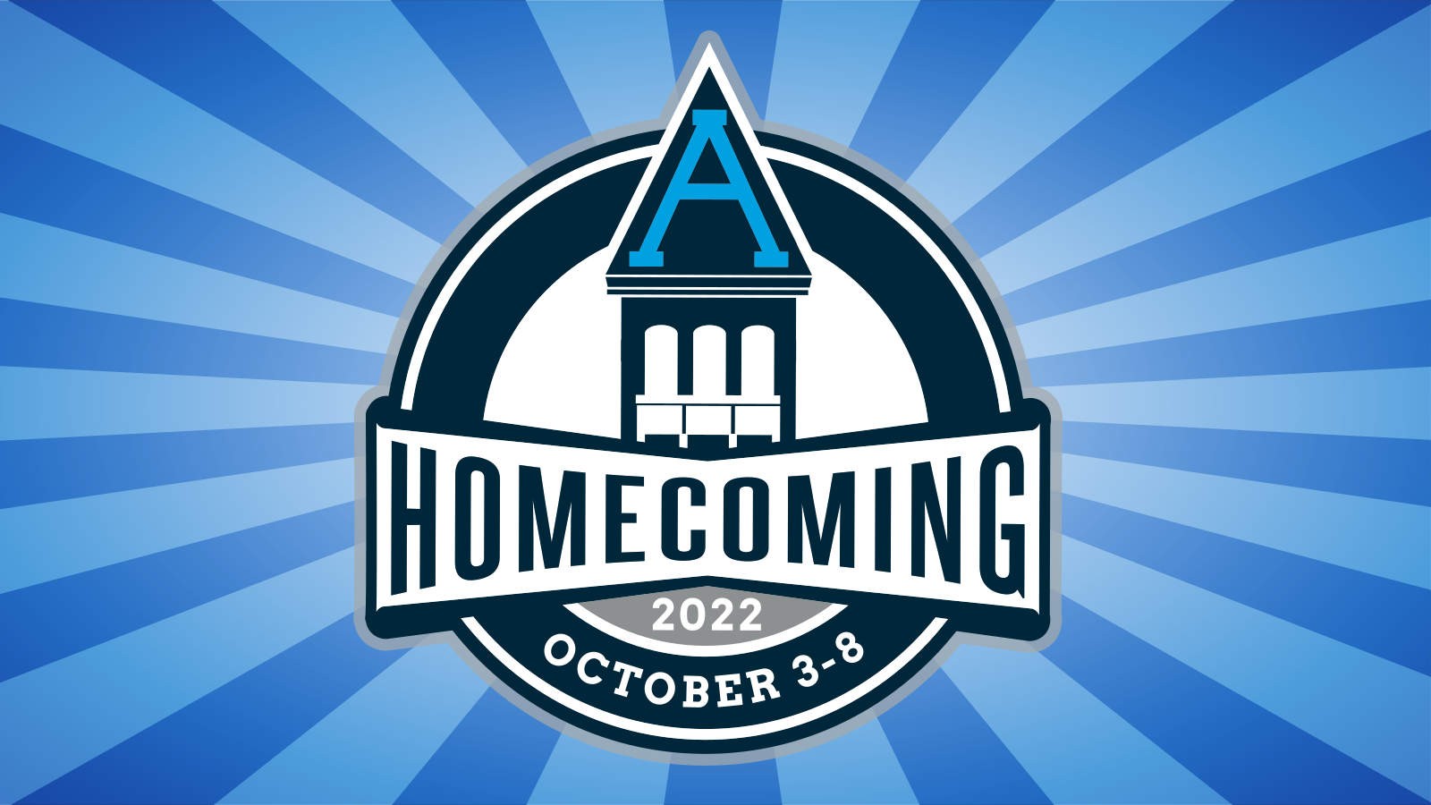 Text reads: Homecoming 2022, October third through eighth.