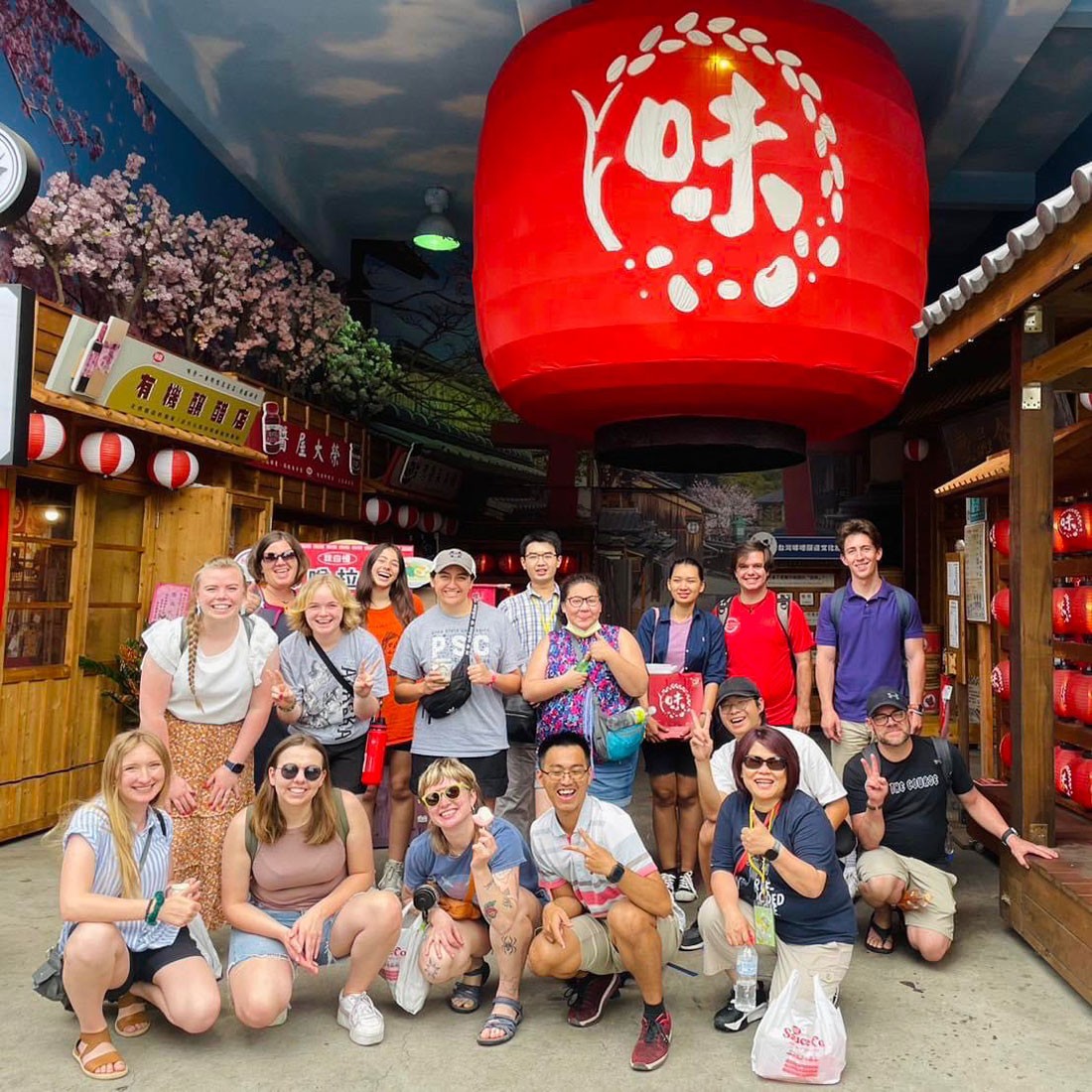 Students and faculty in Taiwan.