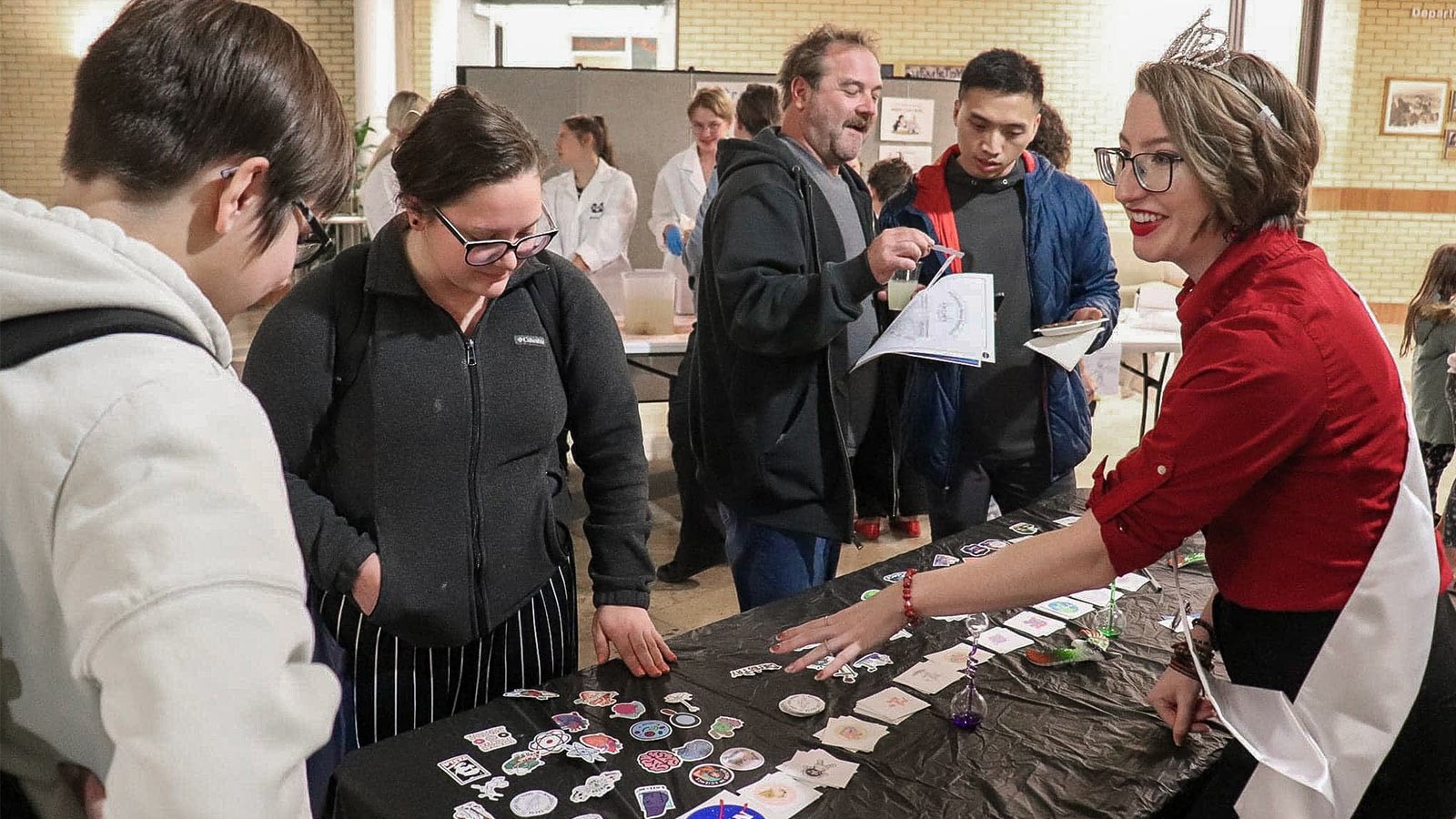 Regan Tracy at an outreach event.