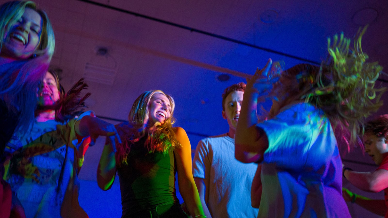 Students dance at an event.