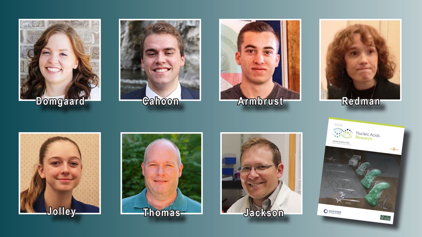An image containing photos of seven researchers.