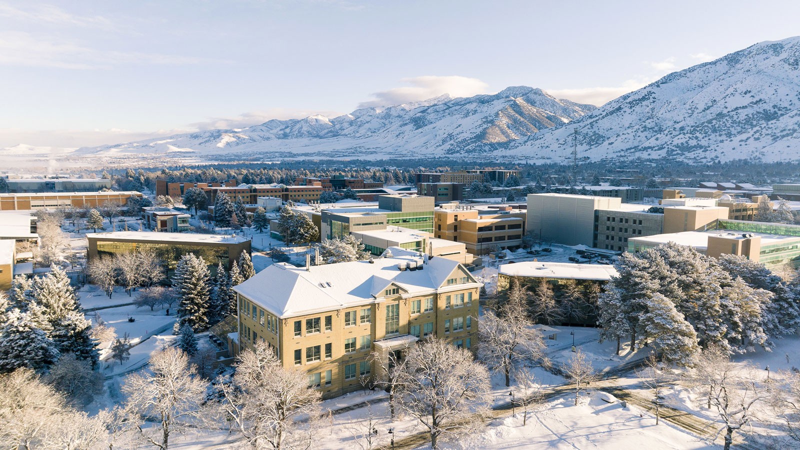 USU Logan Campus in Winter