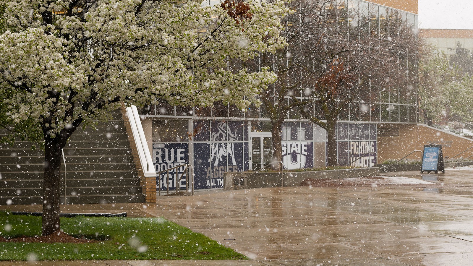 The Taggart Student Center at USU in Logan.