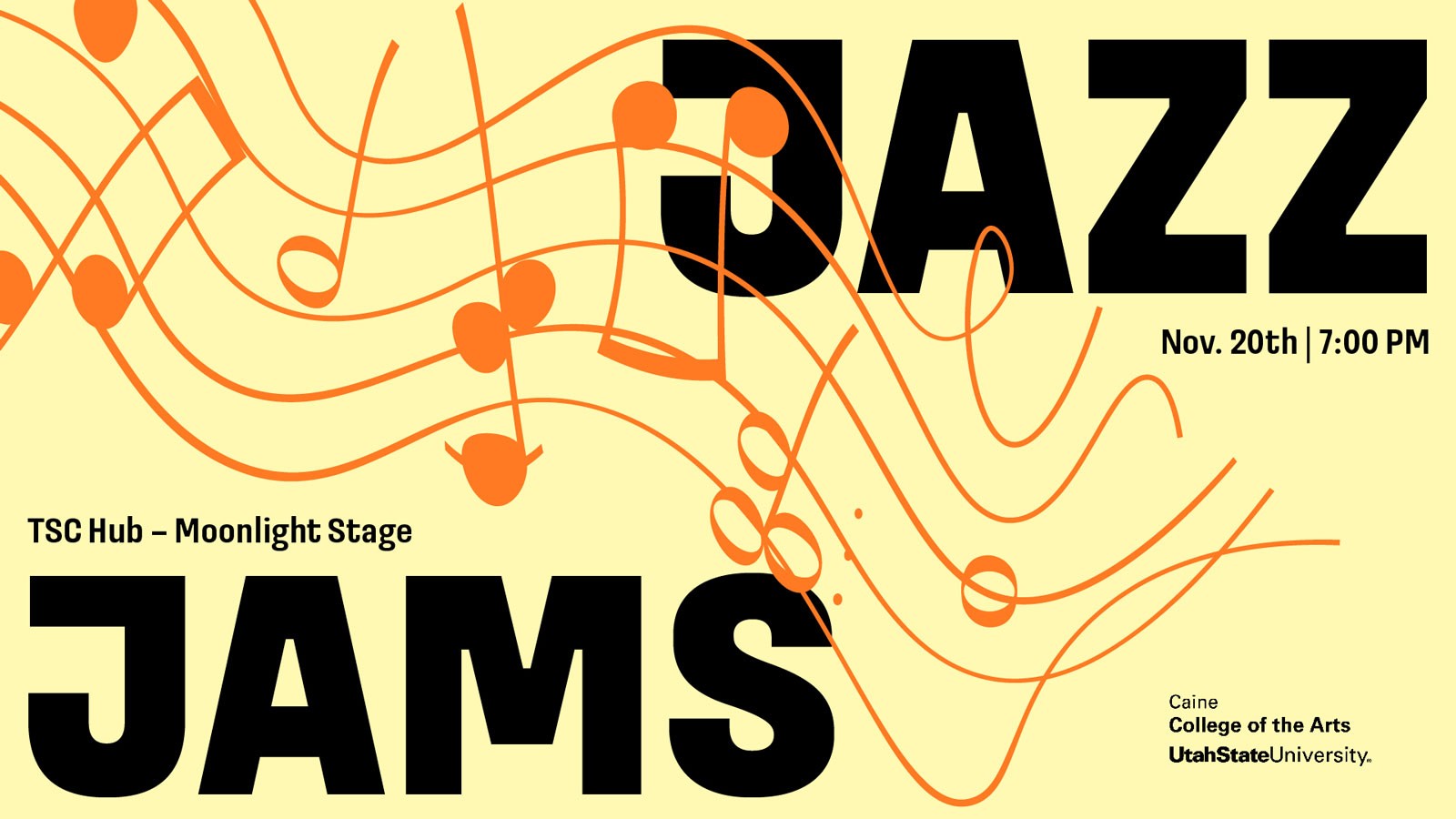 Text Reads: 7 p.m. November 20th. TSC Moonlight Stage.