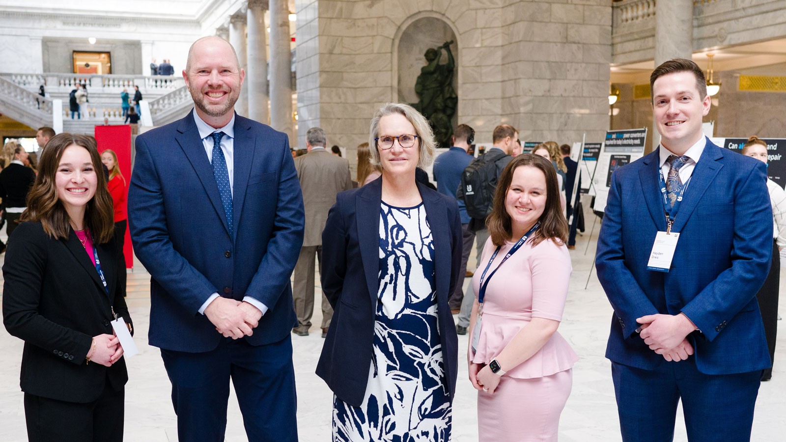 USU students and leaders at the Utah Capitol.