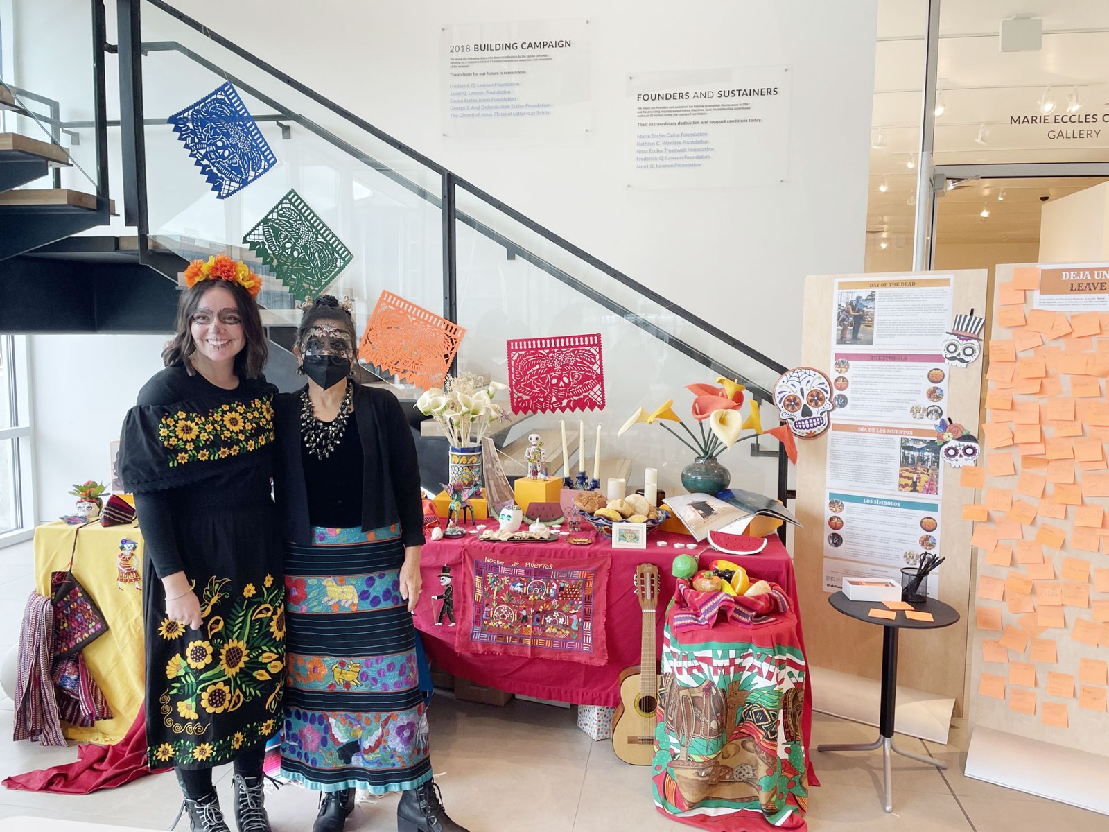 A public ofrenda for Day of the Dead in the NEHMA lobby.