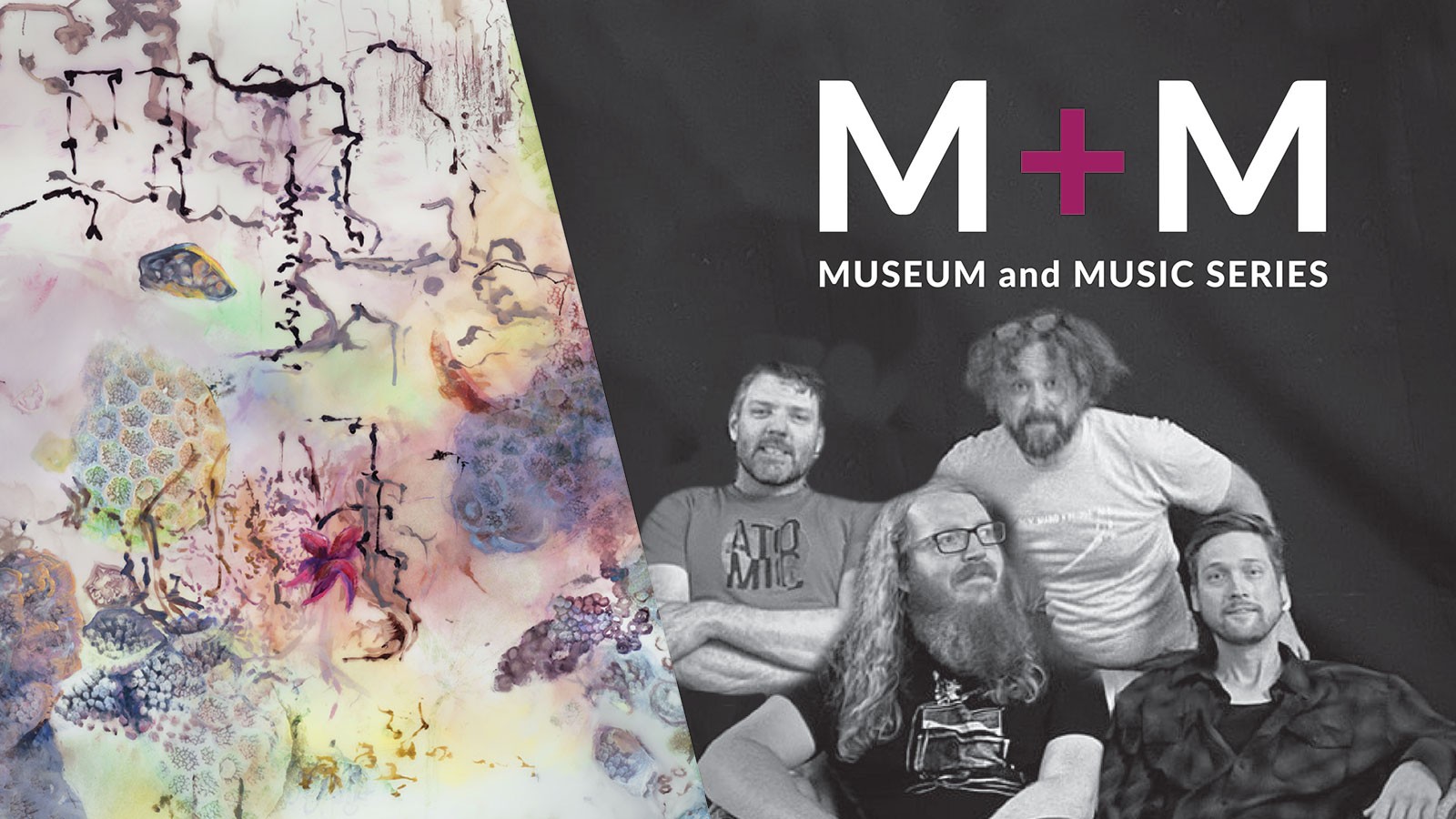 Text Reads: Museum and Music Series.