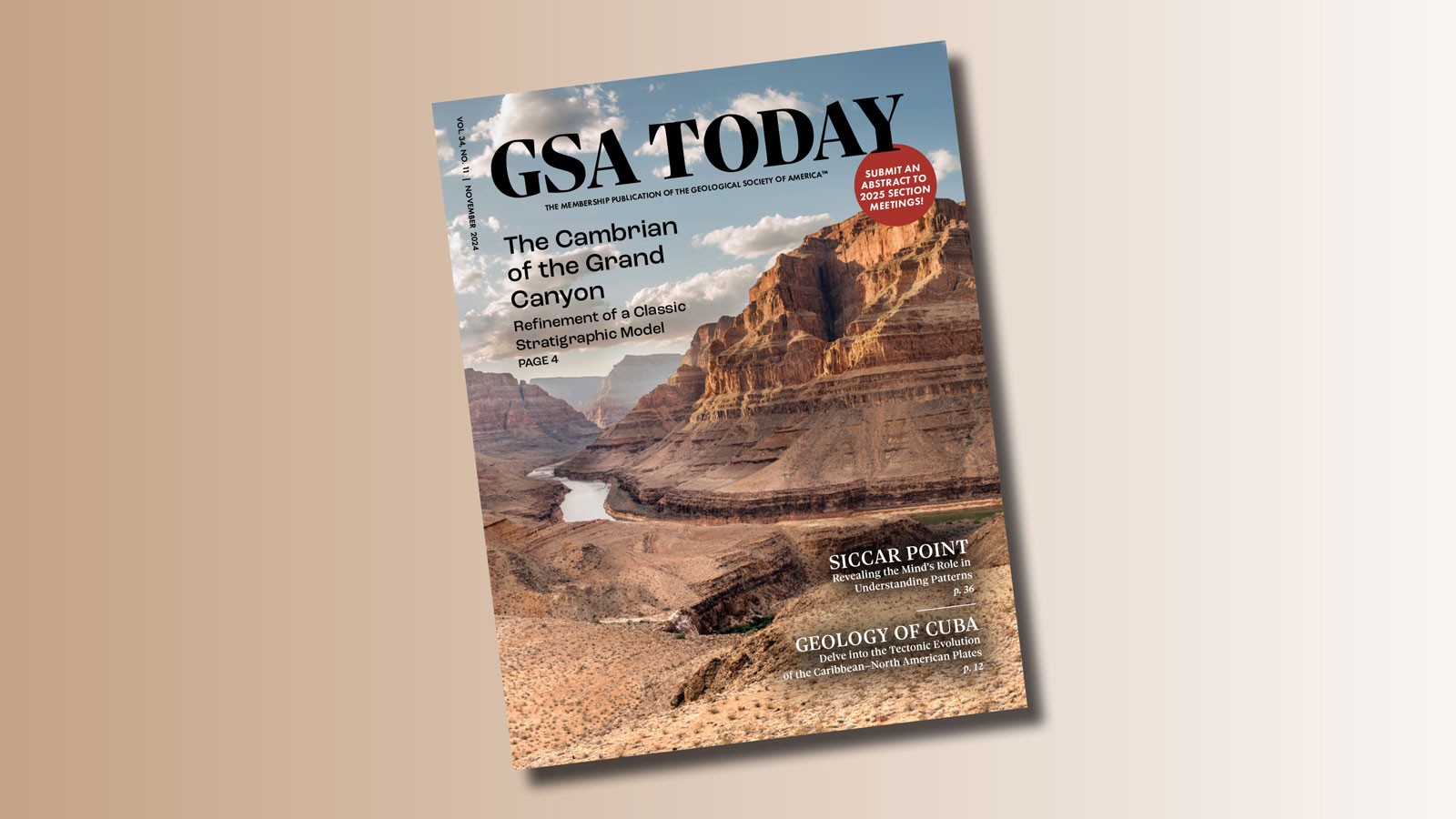 The cover of the scientific journal GSA Today.