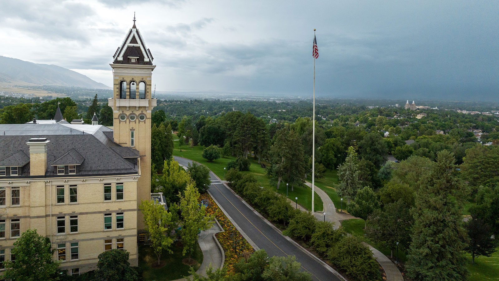 Old Main in spring.