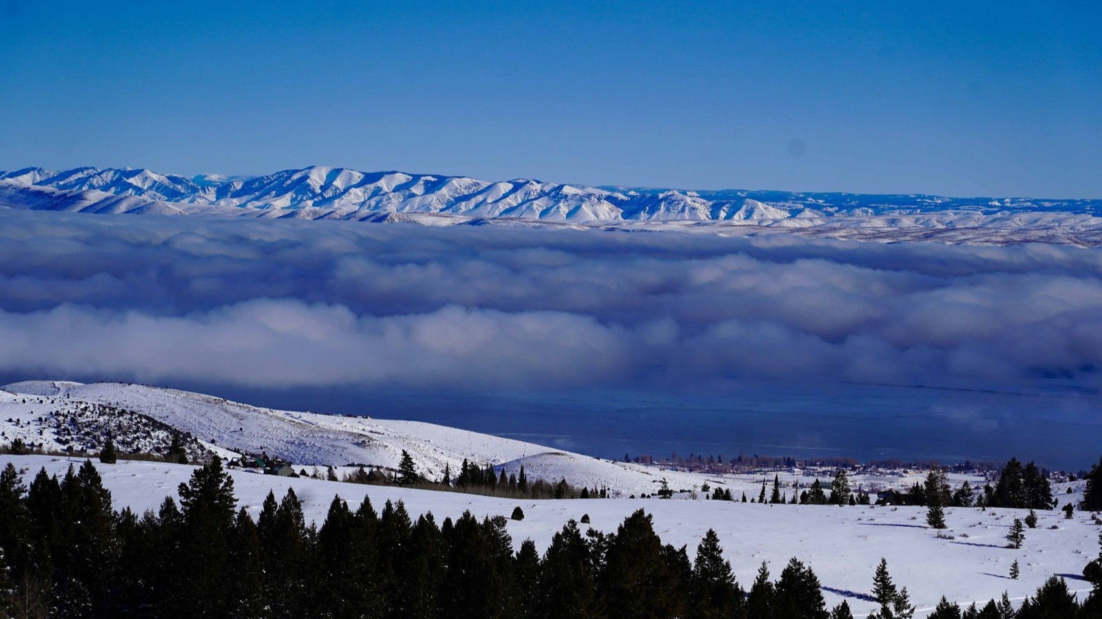 A lake in winter.