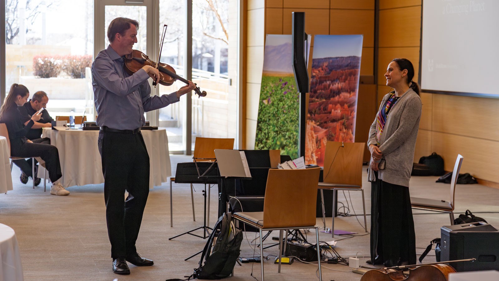 A violinist.