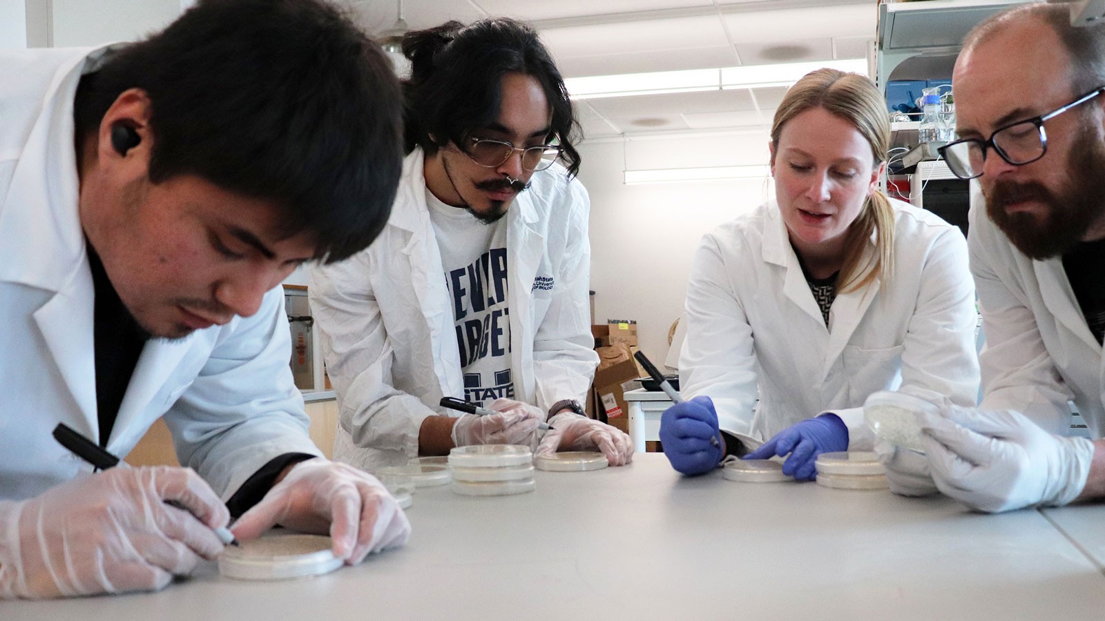 Scientists working in a lab.