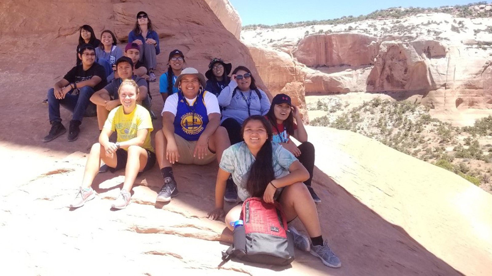 USU students at Wilson Arch