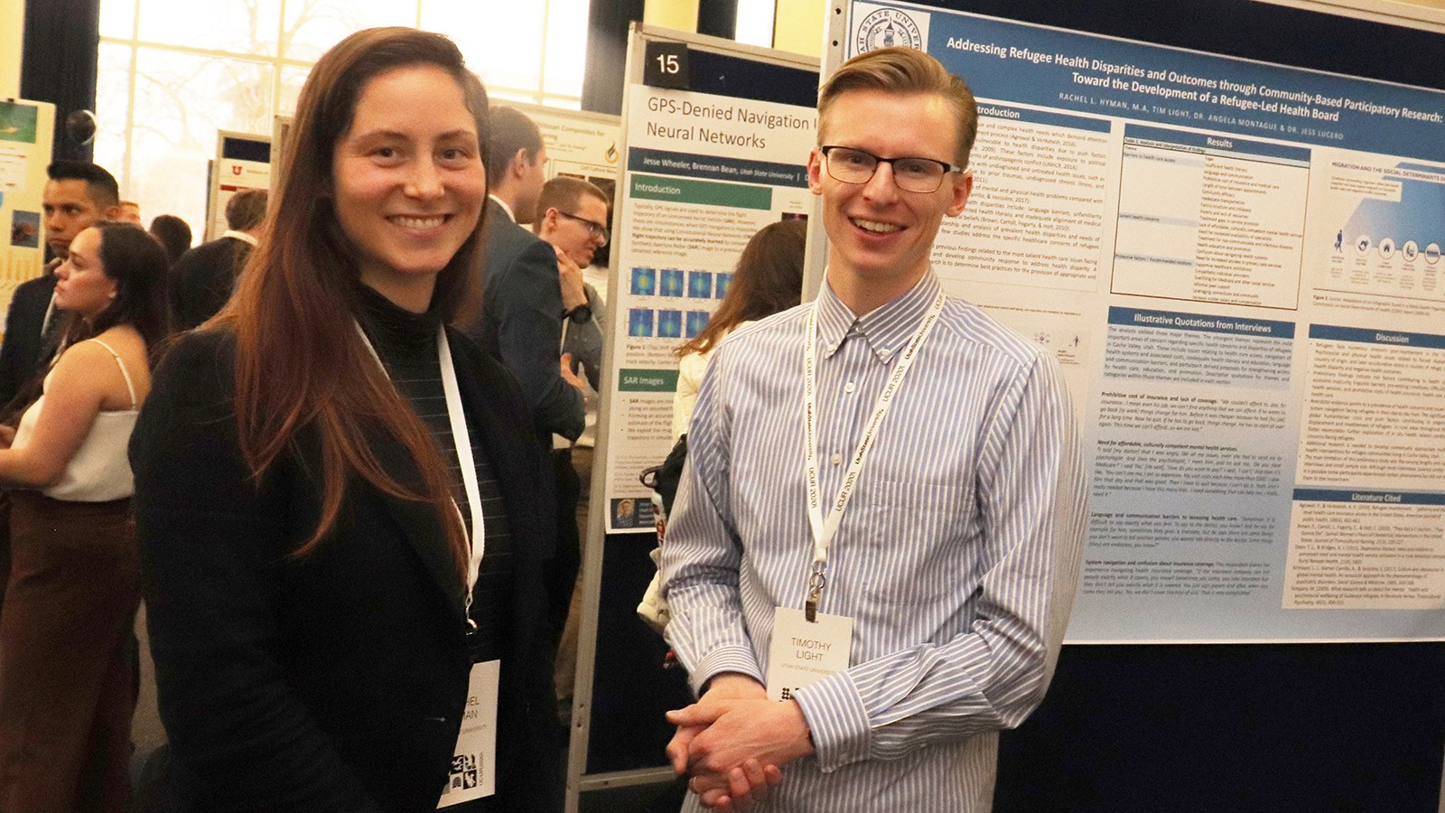 USU researchers Rachel Hyman and Tim Light